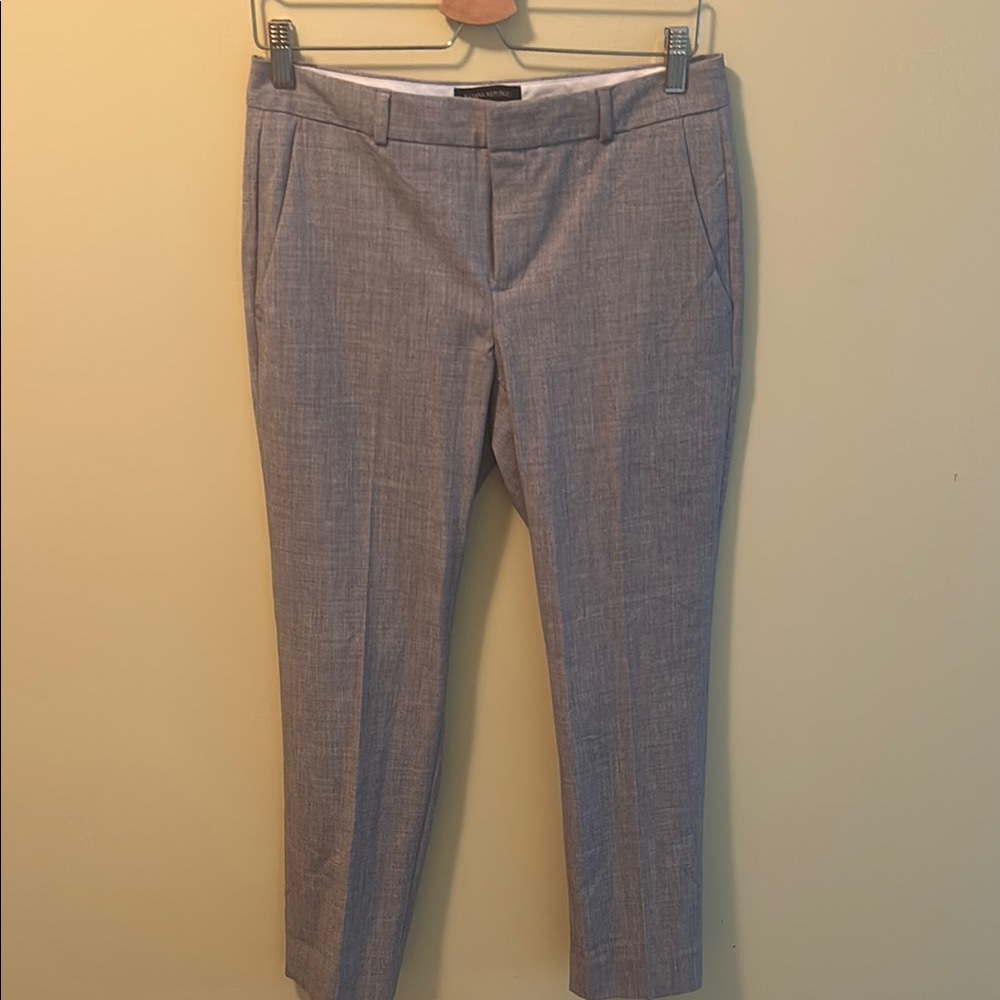 Banana Republic Gray Dress Capris/Pants Classic Straight-Leg